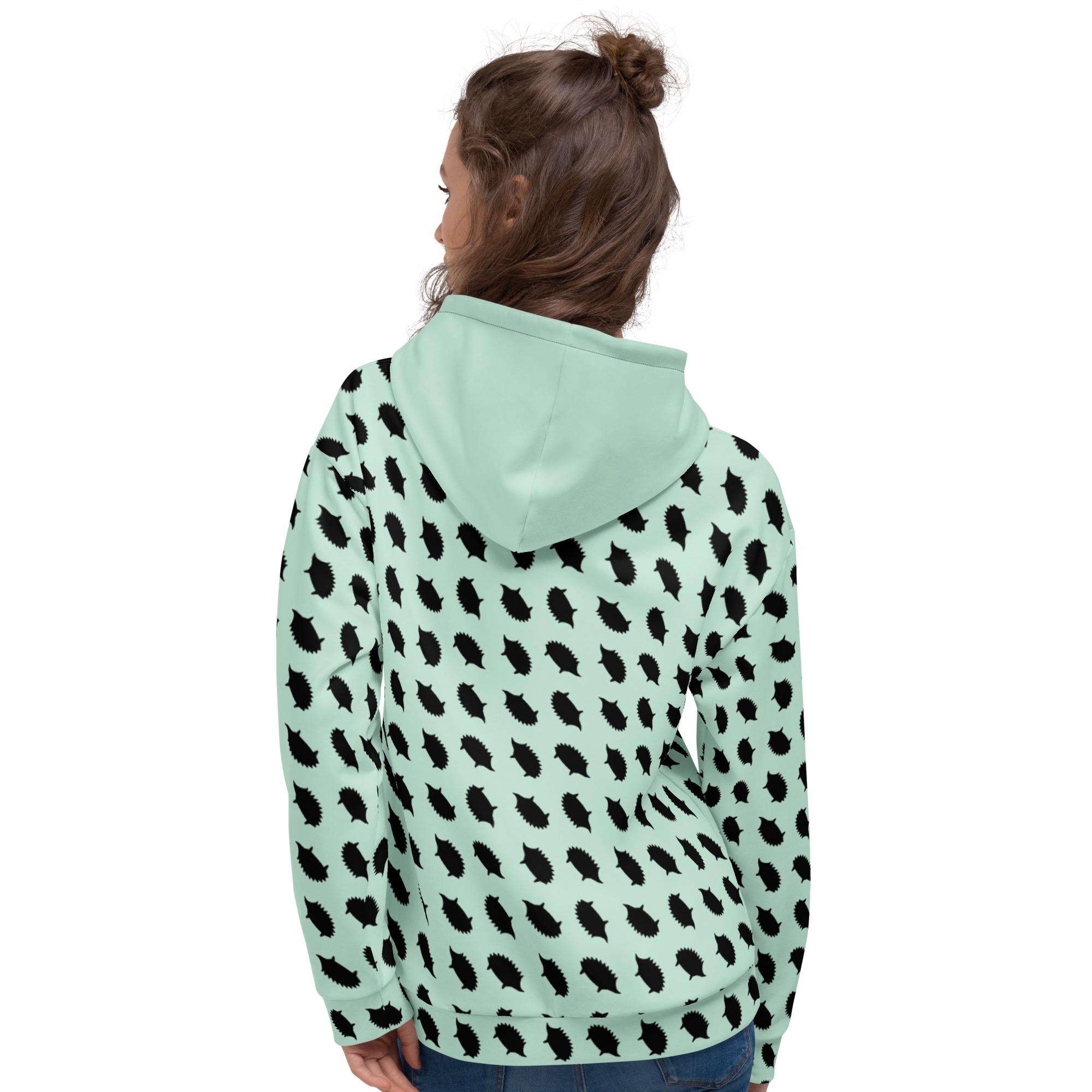 Hedgehog Hoodie in Mint - Image 6