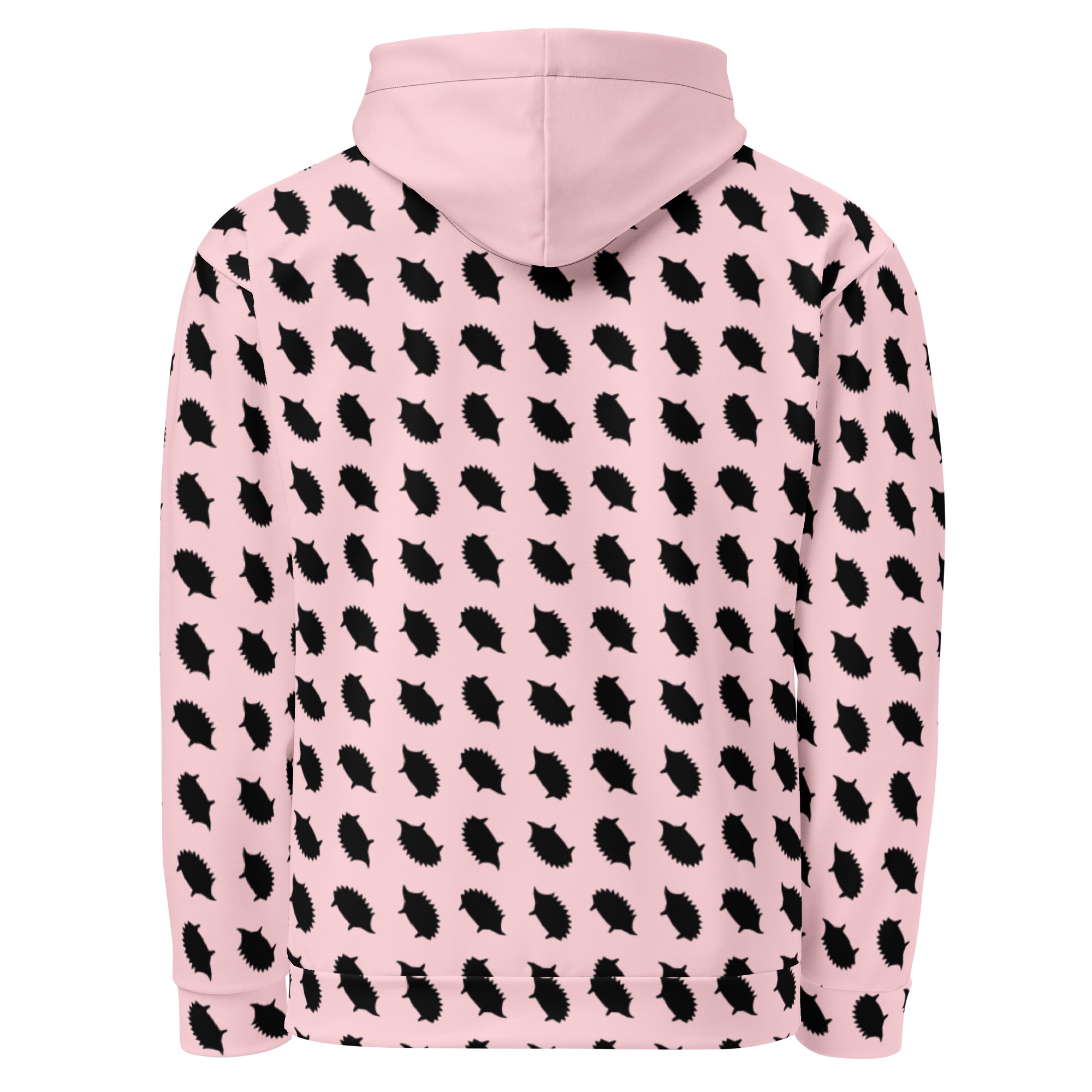 Hedgehog Print Hoodie in Pink - Image 3