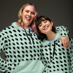 Hedgehog Hoodie in Mint