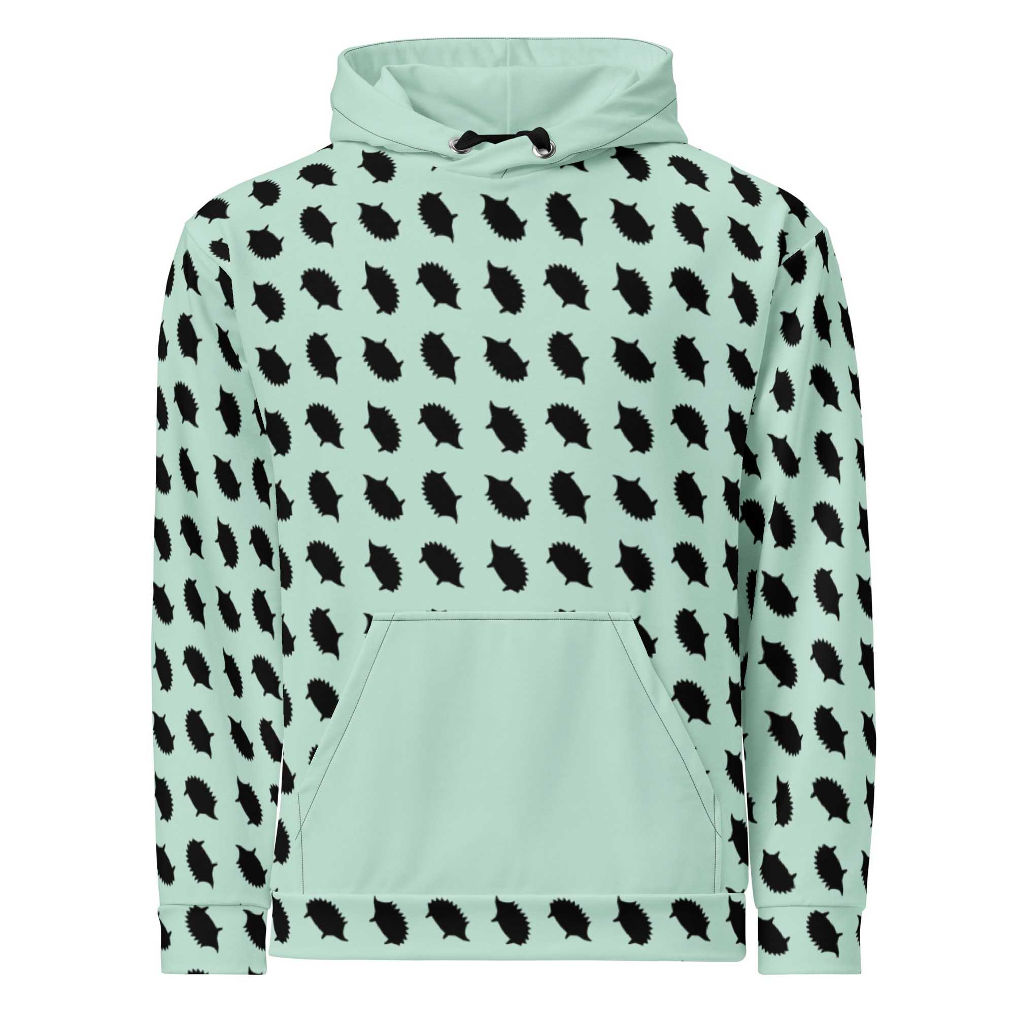 Hedgehog Hoodie in Mint - Image 2