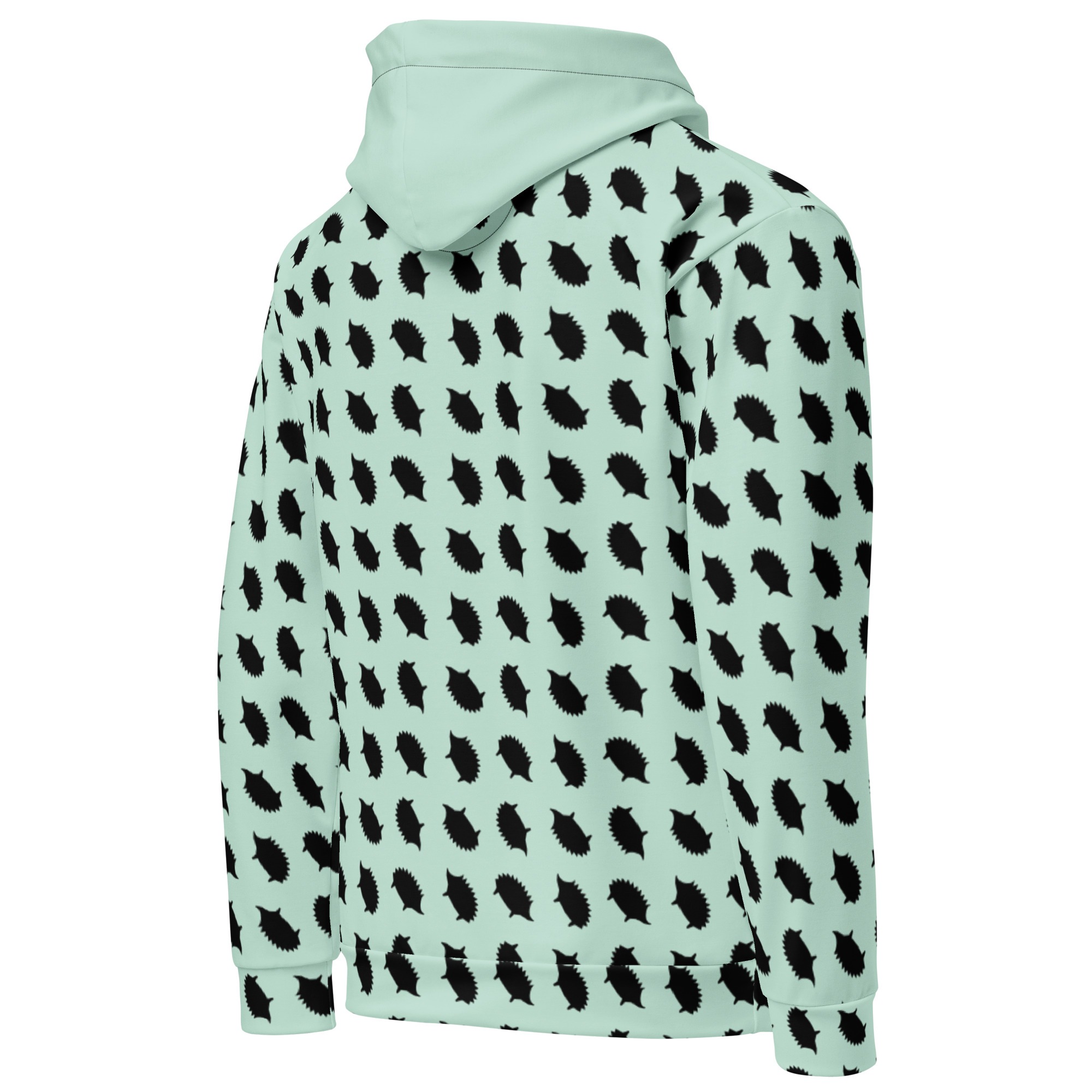 Hedgehog Hoodie in Mint - Image 4