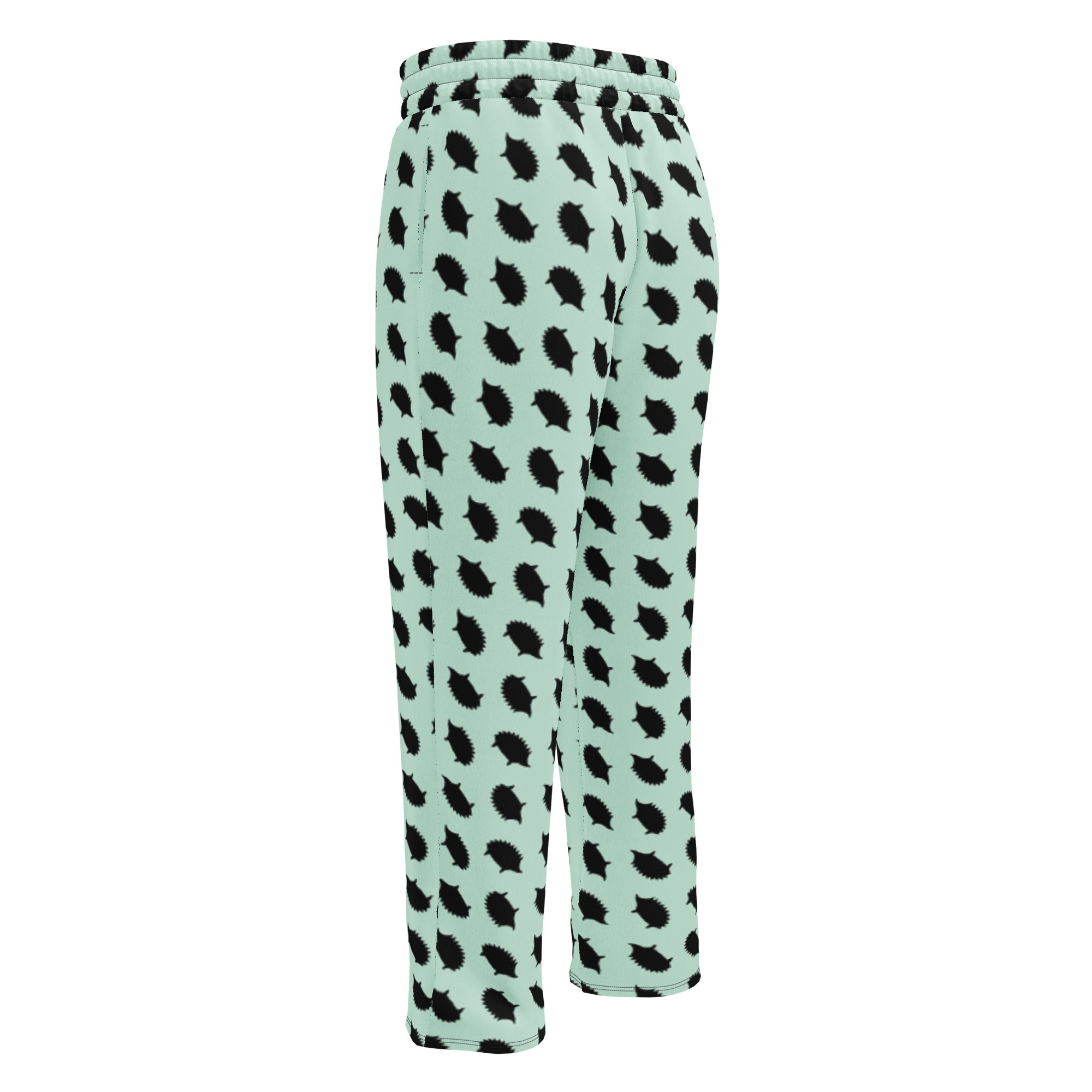 Hedgehog wide-leg joggers in Mint - Image 3