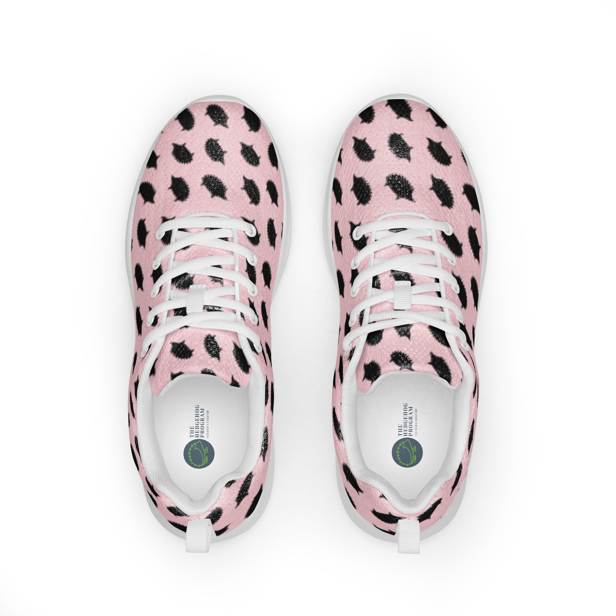 Men’s athletic shoes - Hedgehog Print - Pink - Image 4