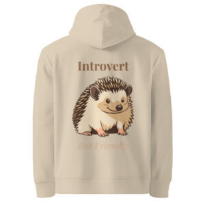 Introvert Hedgehog Hoodie in Desert Dust