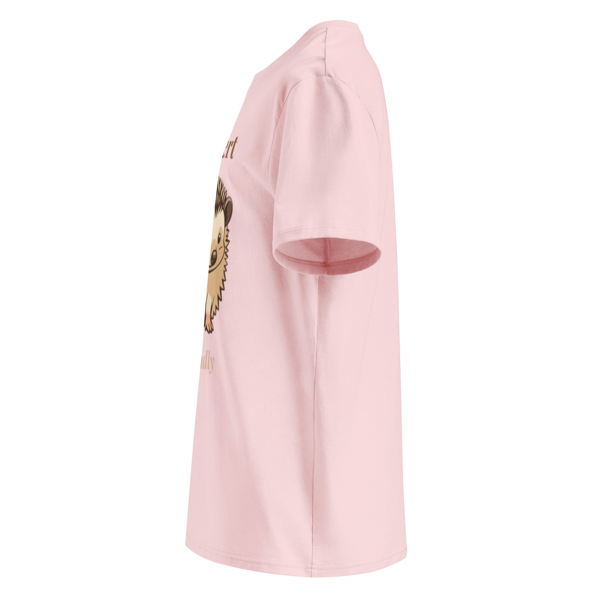 Introvert But Friendly T-shirt in Cotton Pink - Image 4