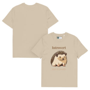 Introvert But Friendly T-shirt in Desert Dust