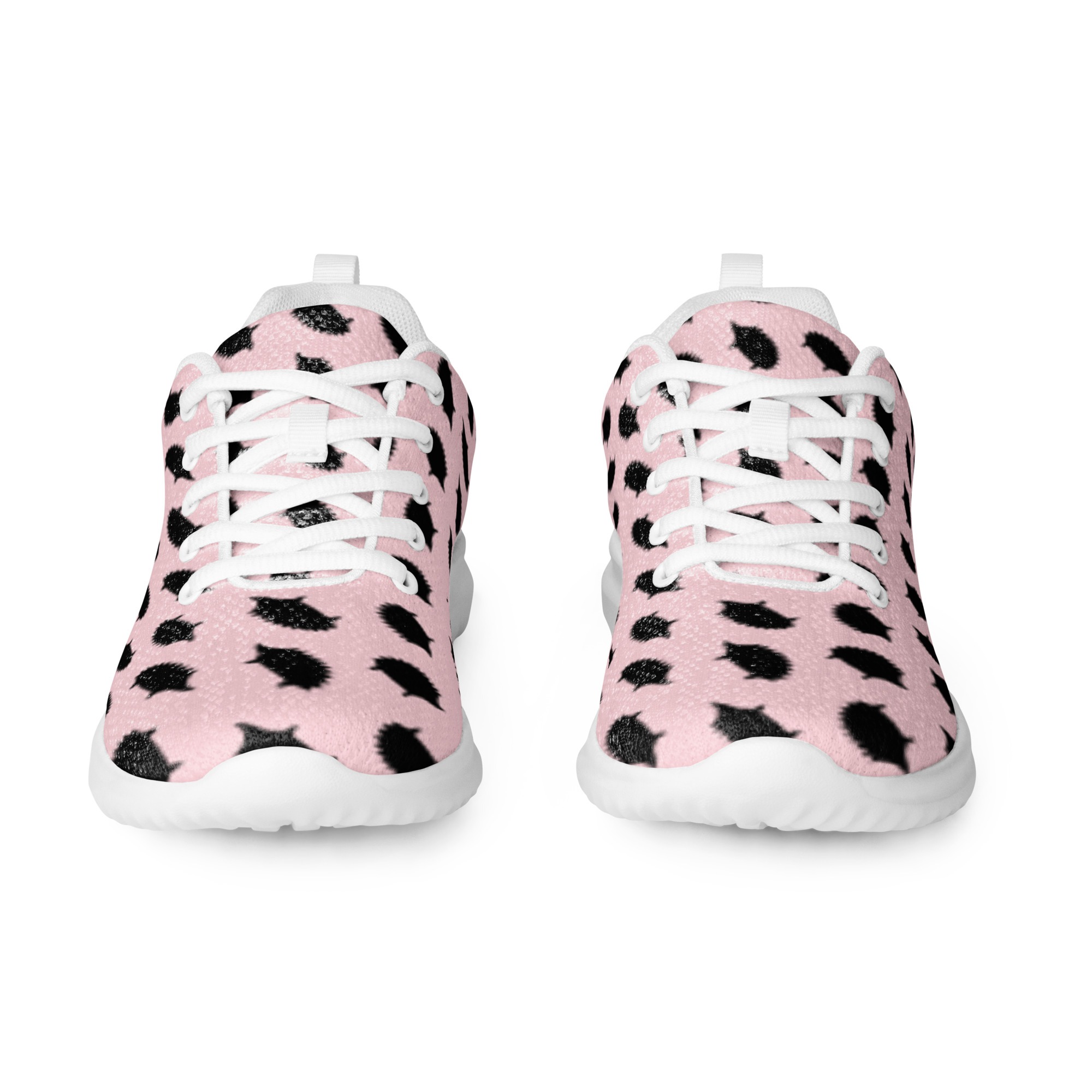 Women’s athletic shoes - Hedgehog Print - Pink - Image 2
