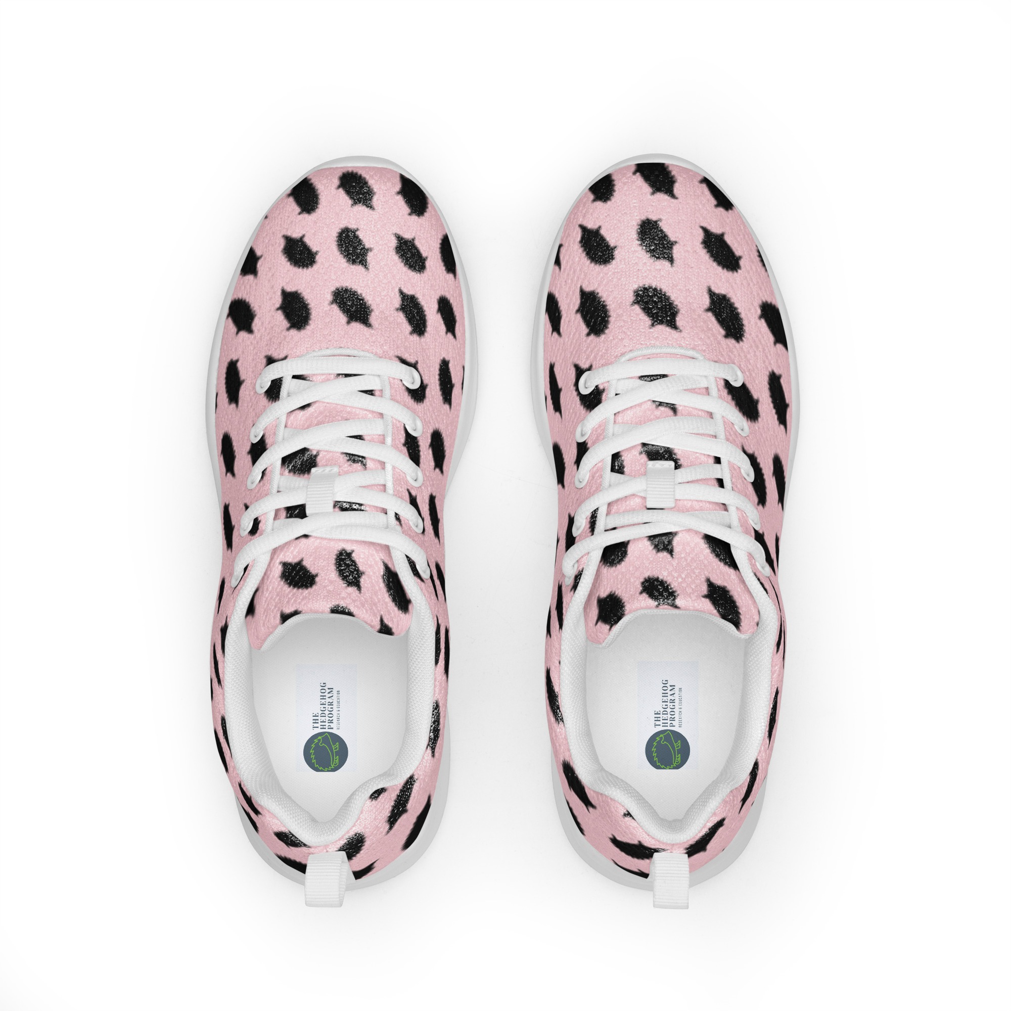 Women’s athletic shoes - Hedgehog Print - Pink - Image 5